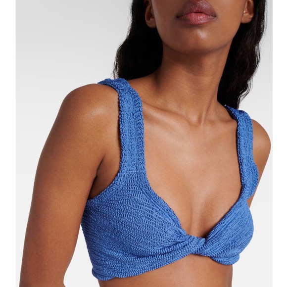 Hunza G Other - Hunza G Juno Crinkle Twist Front Bikini Top One Size